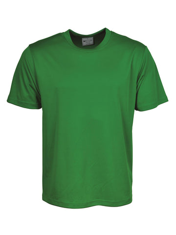 Kids Plain Breezeway Micromesh Tee Shirt in Green