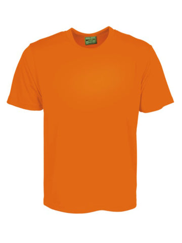 Kids Plain Breezeway Micromesh Tee Shirt in Orange