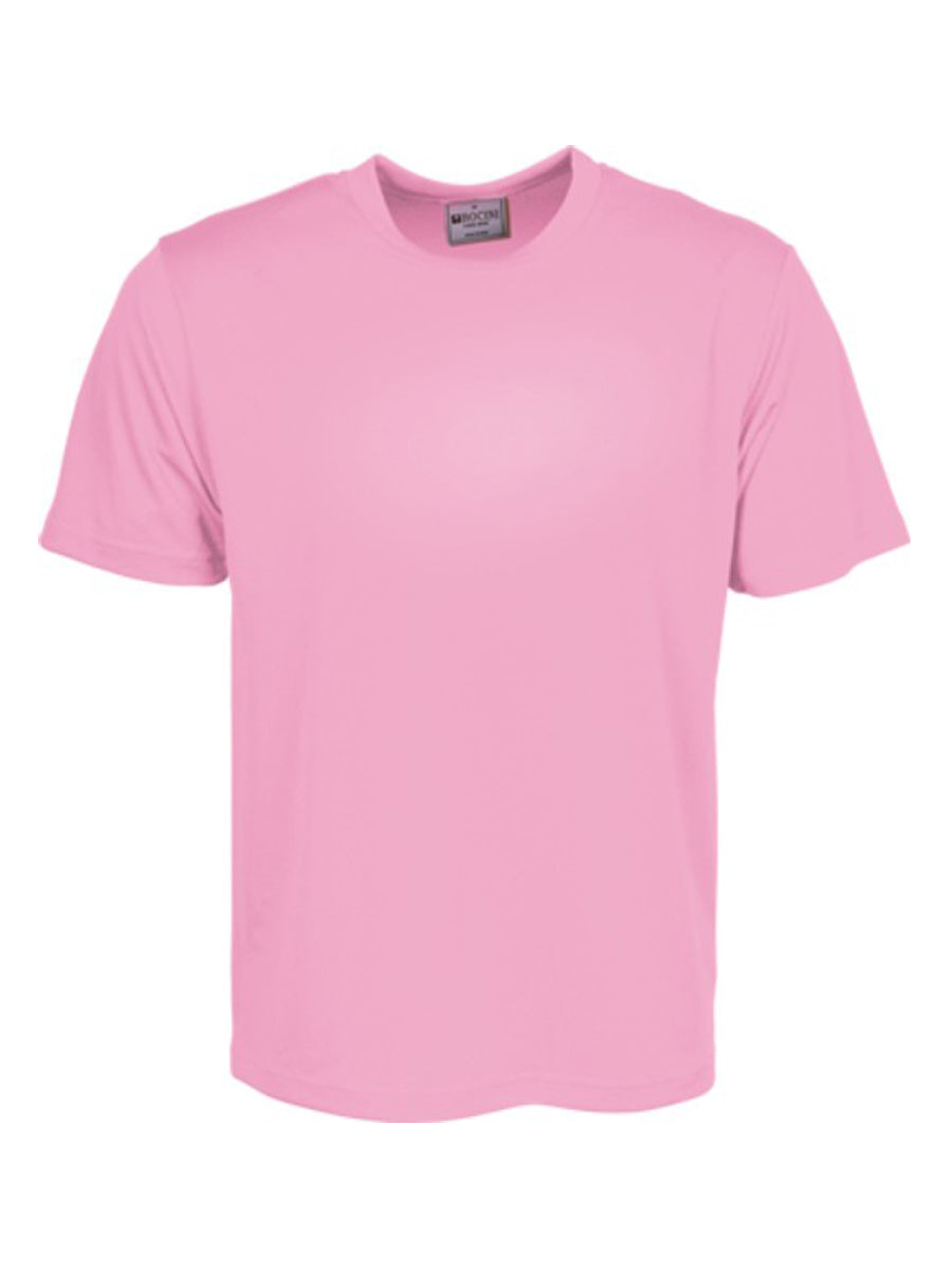 Kids Plain Breezeway Micromesh Tee Shirt in Pink