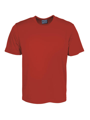 Kids Plain Breezeway Micromesh Tee Shirt in Red