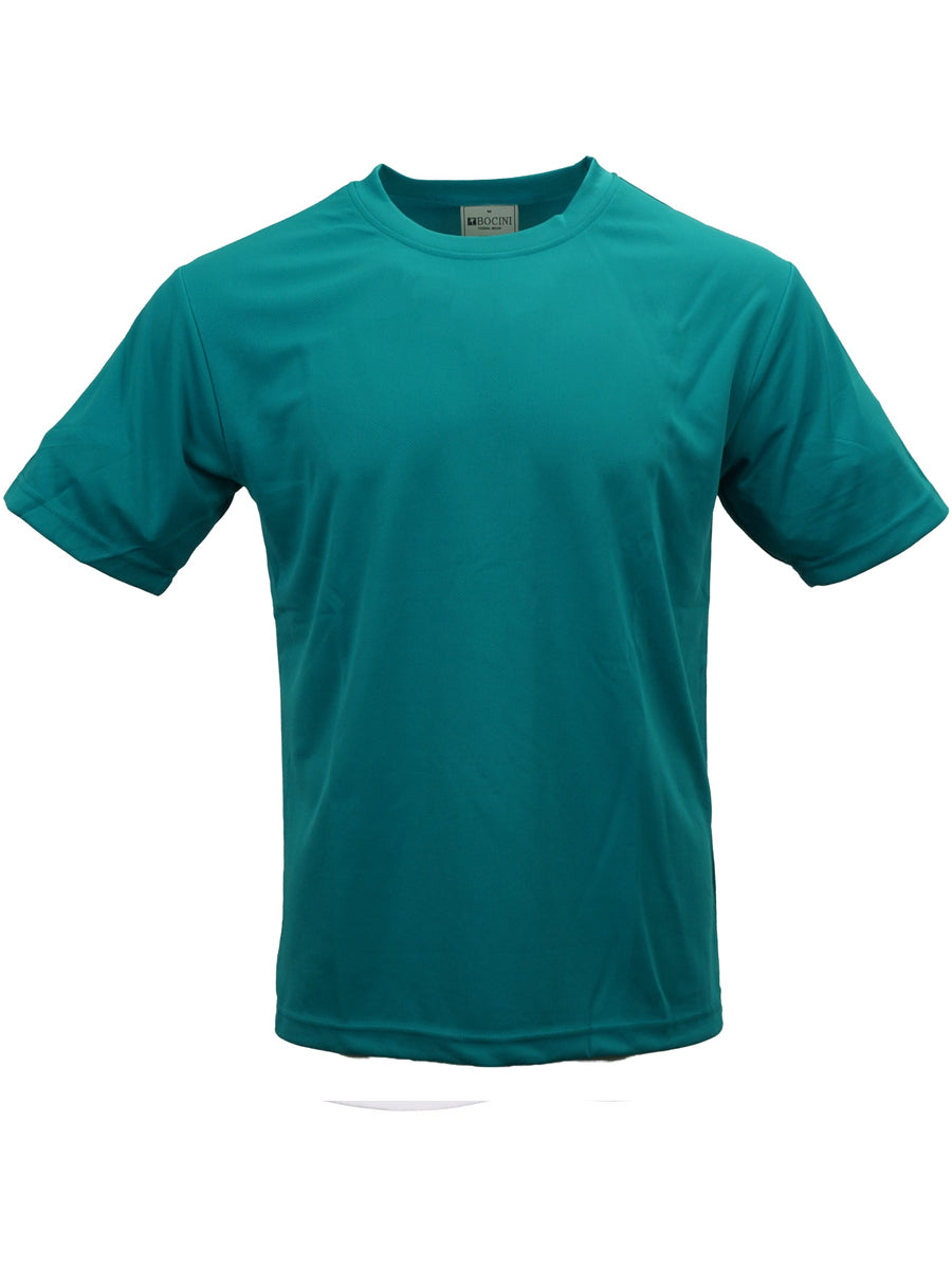 Kids Plain Breezeway Micromesh Tee Shirt in Teal