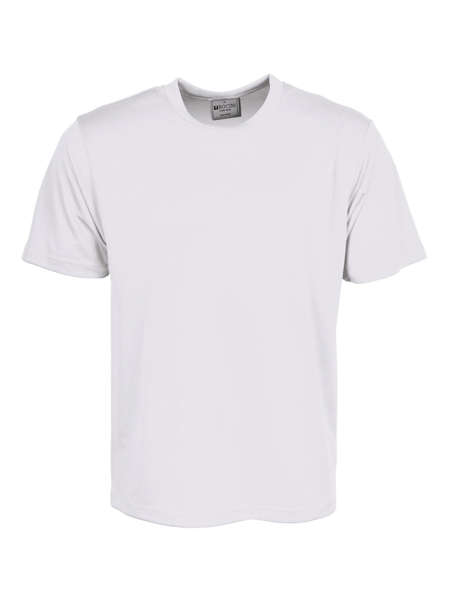 Kids Plain Breezeway Micromesh Tee Shirt in White