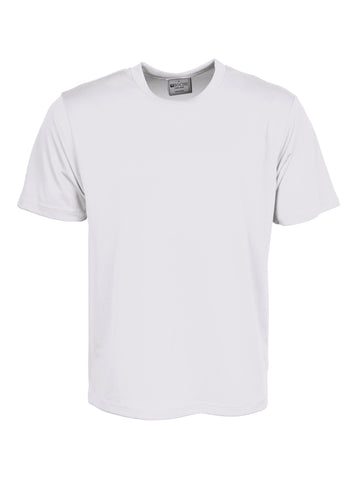 Kids Plain Breezeway Micromesh Tee Shirt in White