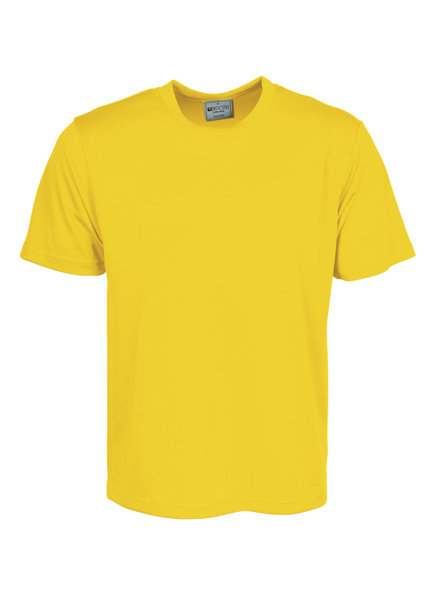 Kids Plain Breezeway Micromesh Tee Shirt in Yellow
