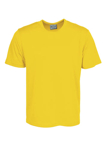 Kids Plain Breezeway Micromesh Tee Shirt in Yellow