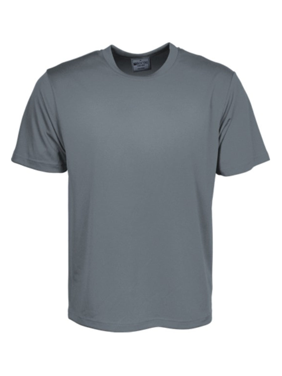 Kids Plain Breezeway Micromesh Tee Shirt in Grey