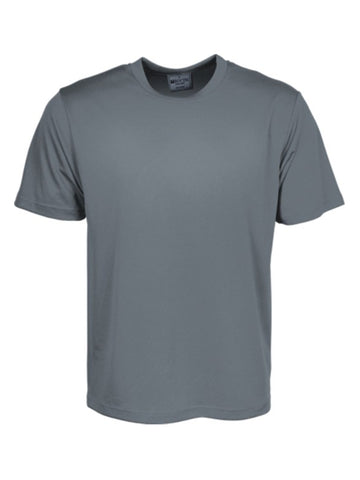Kids Plain Breezeway Micromesh Tee Shirt in Grey