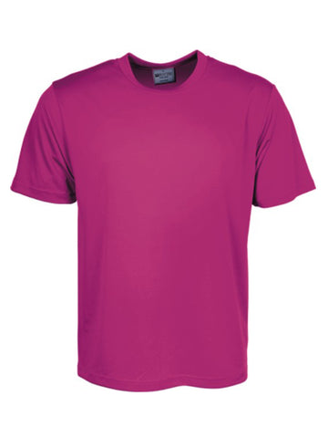 Kids Plain Breezeway Micromesh Tee Shirt in Magenta