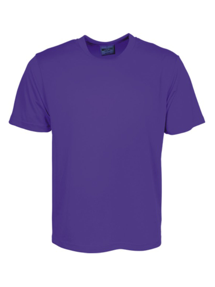 Kids Plain Breezeway Micromesh Tee Shirt in Purple
