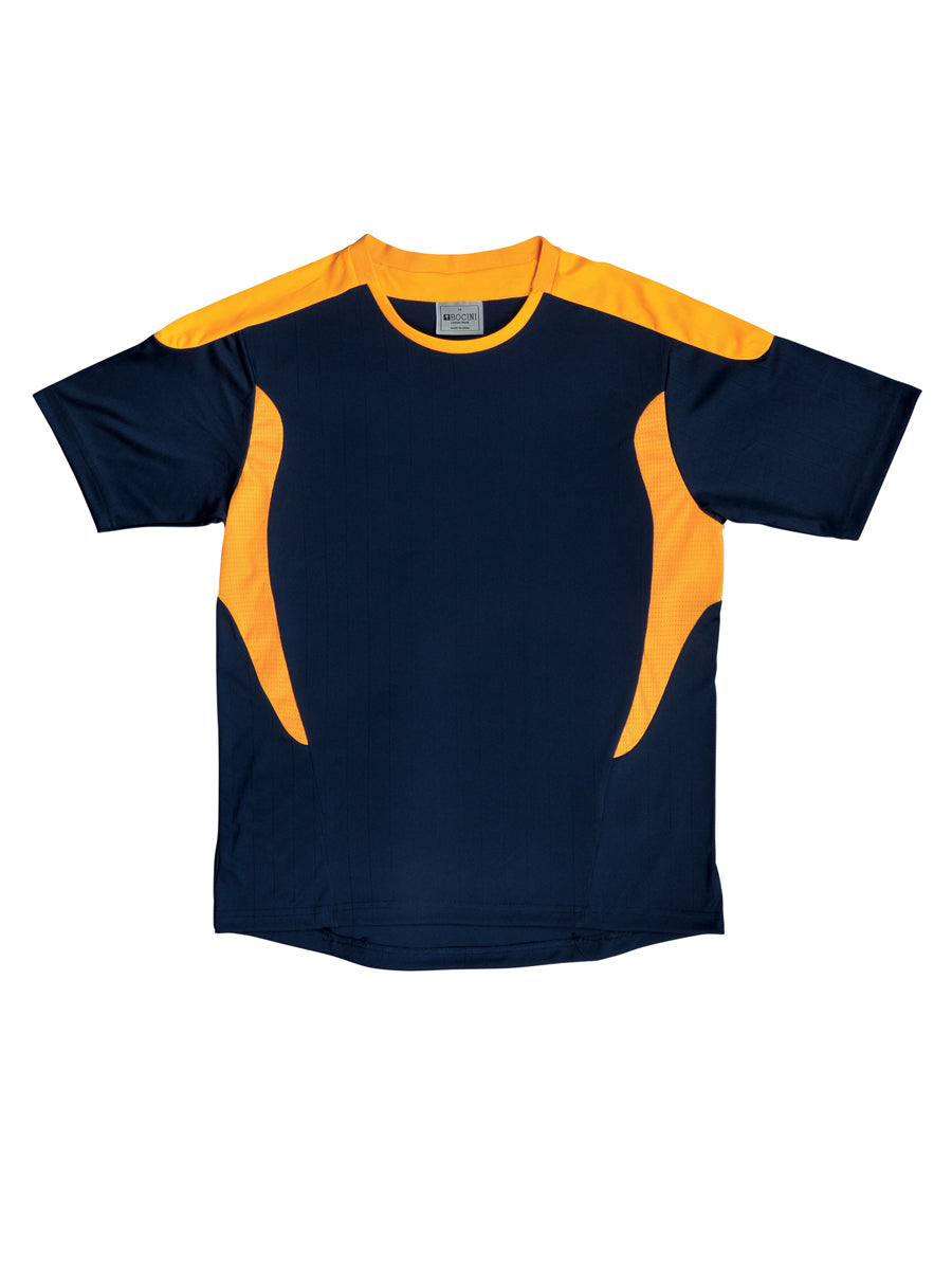Kids All Sports Tee Shirt in Navy/Gold