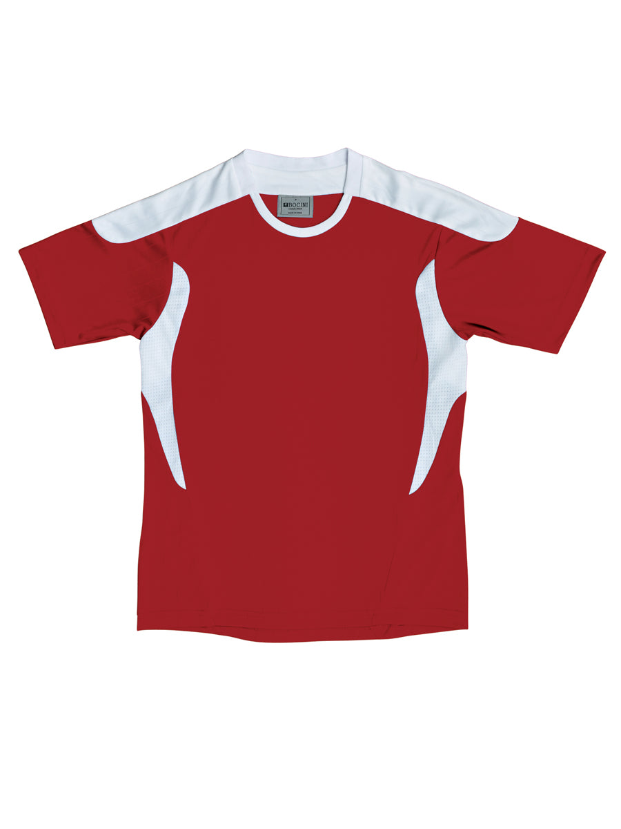 Kids All Sports Tee Shirt in Red/White