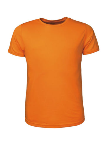 Mens Brushed Tee Shirt in Orange