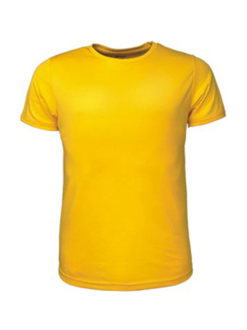 Mens Brushed Tee Shirt in Yellow