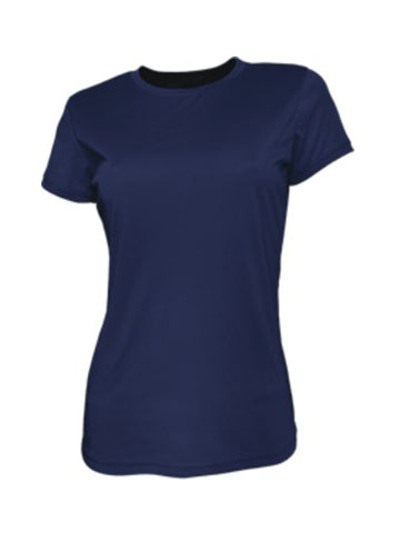 Ladies Brushed Tee Shirt in Navy