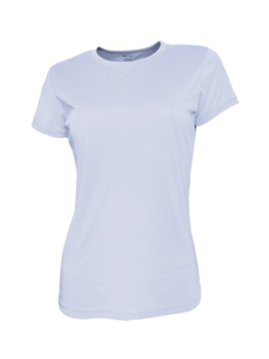 Ladies Brushed Tee Shirt in White