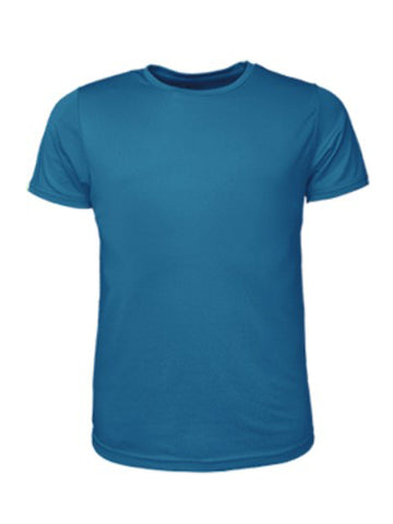 Kids Brushed Tee Shirt in Cyan