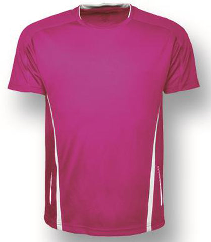 Unisex Adults Elite Sports Tee in Magenta/White