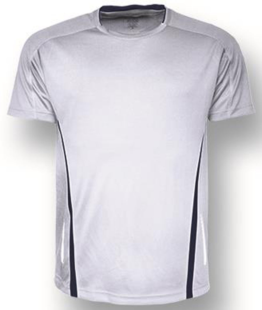 Unisex Adults Elite Sports Tee in White/Navy