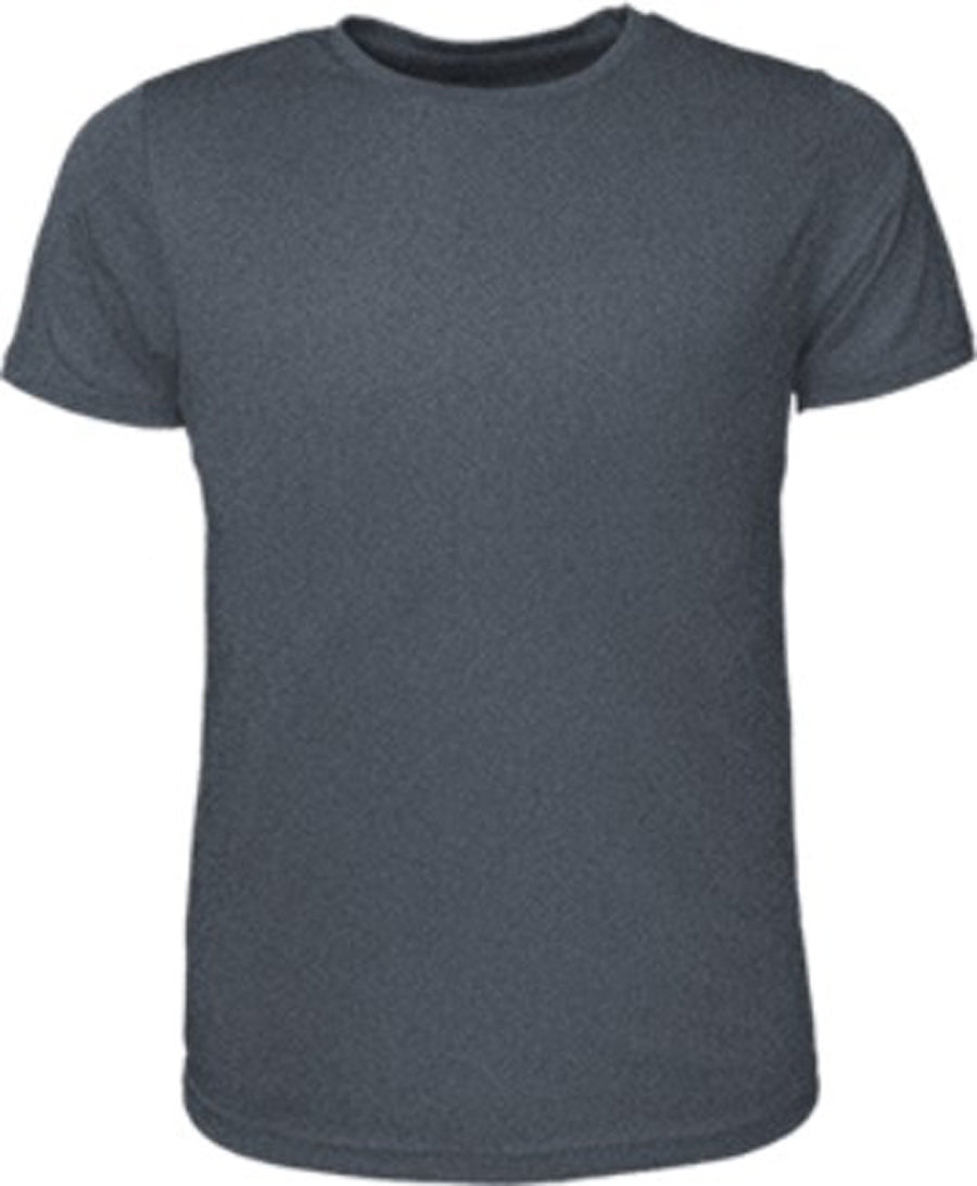Mens Tee Shirt in Charcoal Marle