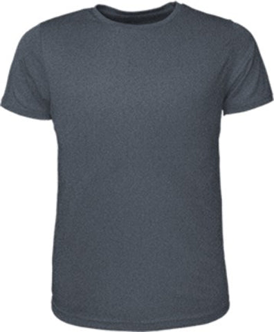 Mens Tee Shirt in Charcoal Marle