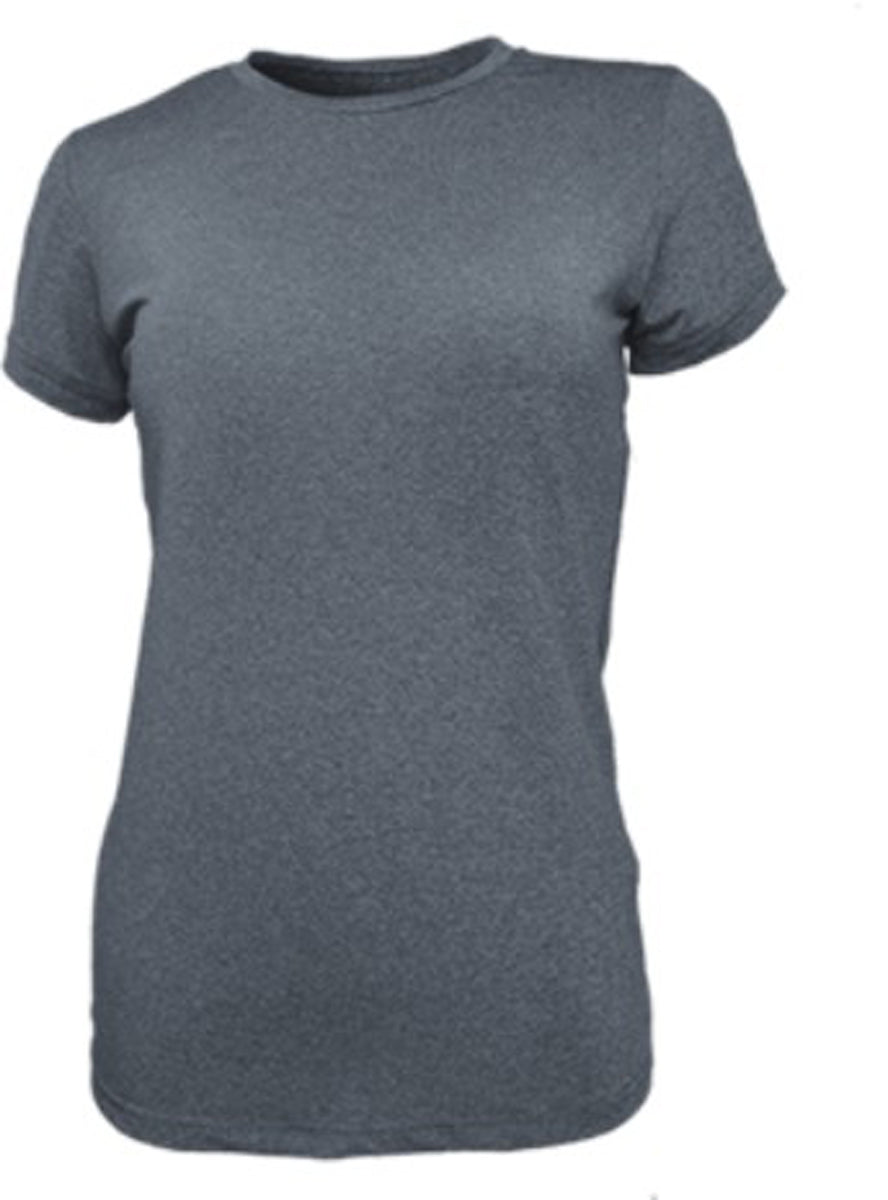 Ladies Tee Shirt in Charcoal Marle