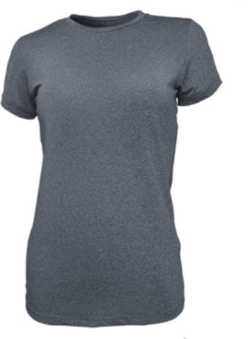 Ladies Tee Shirt in Charcoal Marle
