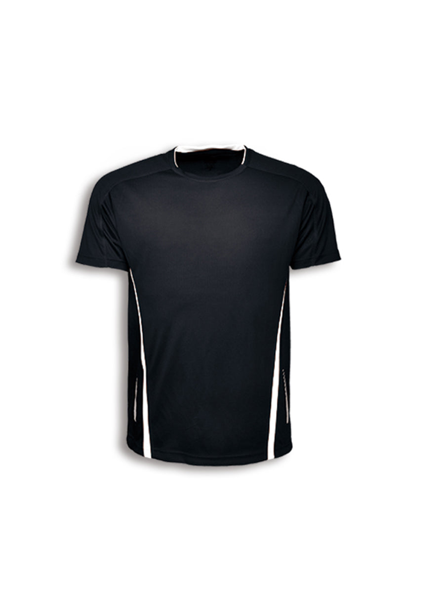 Kids Elite Sports Tee in Black/White