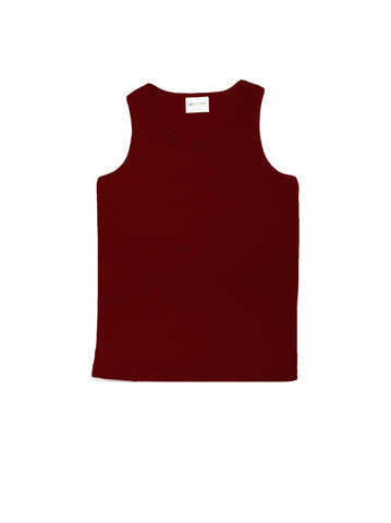 Unisex Adults Breezeway Micromesh Singlet in Burgundy