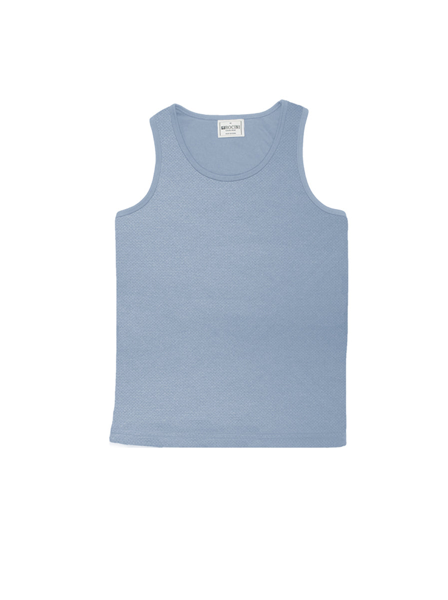 Unisex Adults Breezeway Micromesh Singlet in Stone Blue