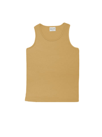 Kids Breezeway Micromesh Singlet in Camel