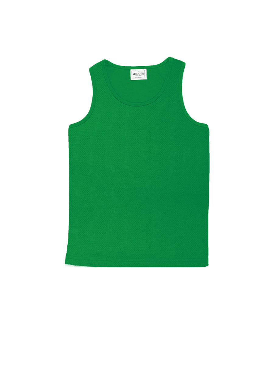 Kids Breezeway Micromesh Singlet in Green
