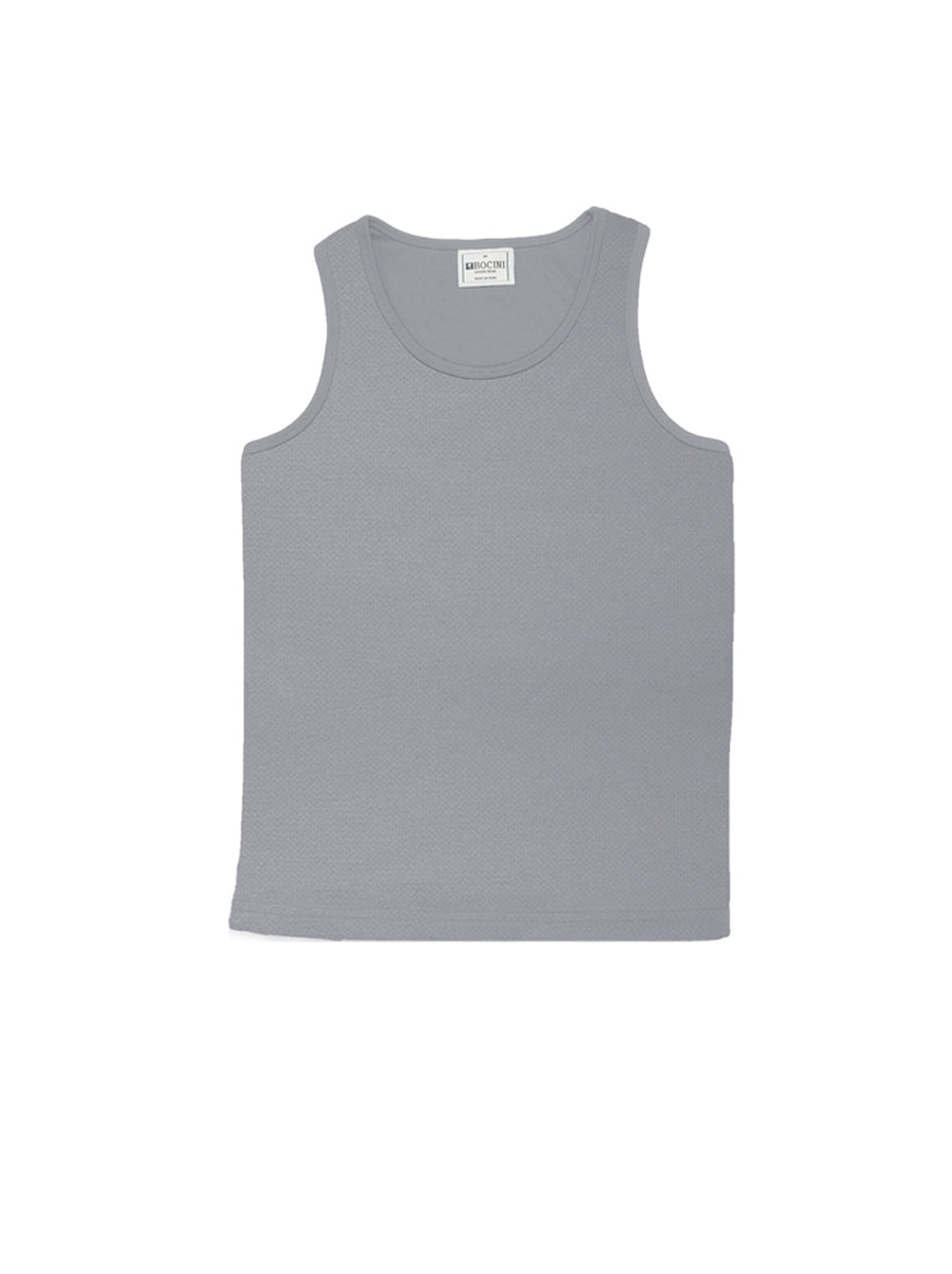 Kids Breezeway Micromesh Singlet in Grey