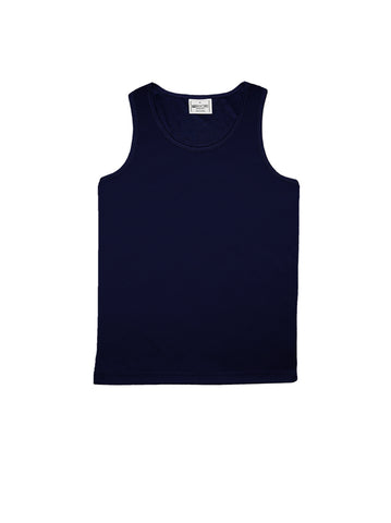 Kids Breezeway Micromesh Singlet in Navy
