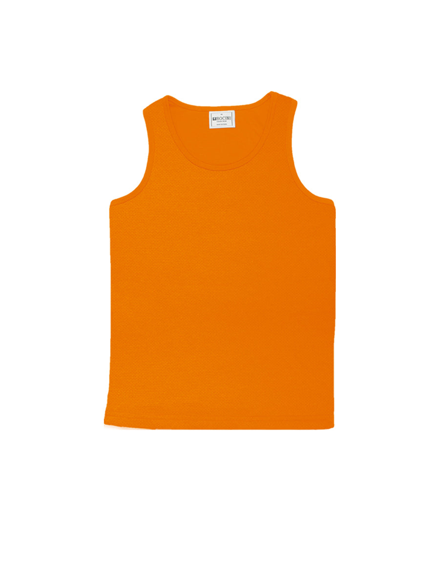 Kids Breezeway Micromesh Singlet in Orange
