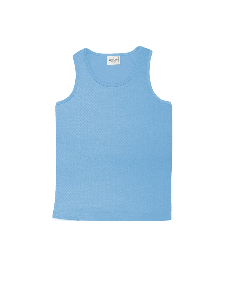 Kids Breezeway Micromesh Singlet in Sky Blue