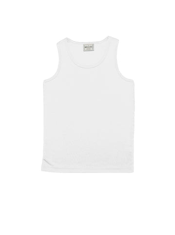 Kids Breezeway Micromesh Singlet in White