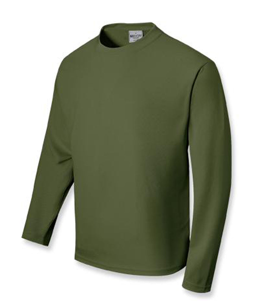 Unisex Adults Sun Smart L/S Tee Shirt in Army Green