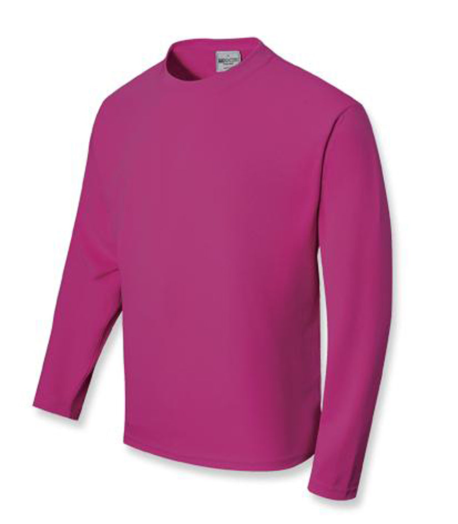 Unisex Adults Sun Smart L/S Tee Shirt in Magenta
