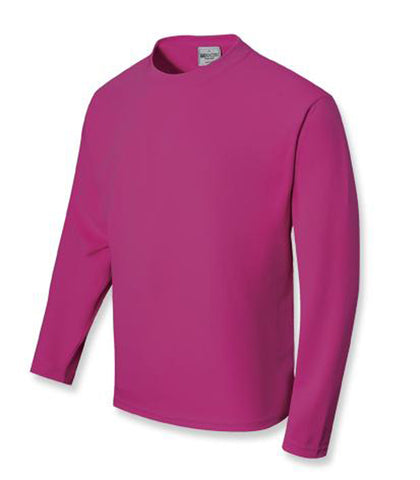 Unisex Adults Sun Smart L/S Tee Shirt in Magenta