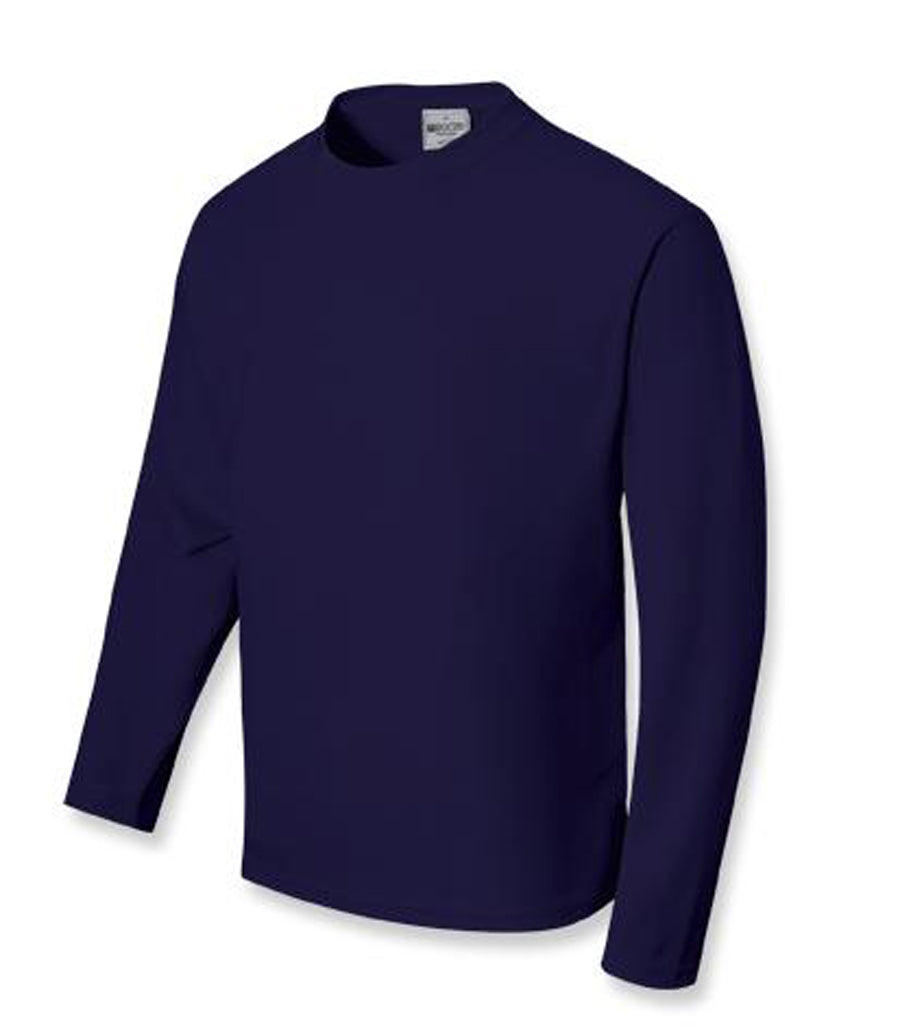 Unisex Adults Sun Smart L/S Tee Shirt in Navy