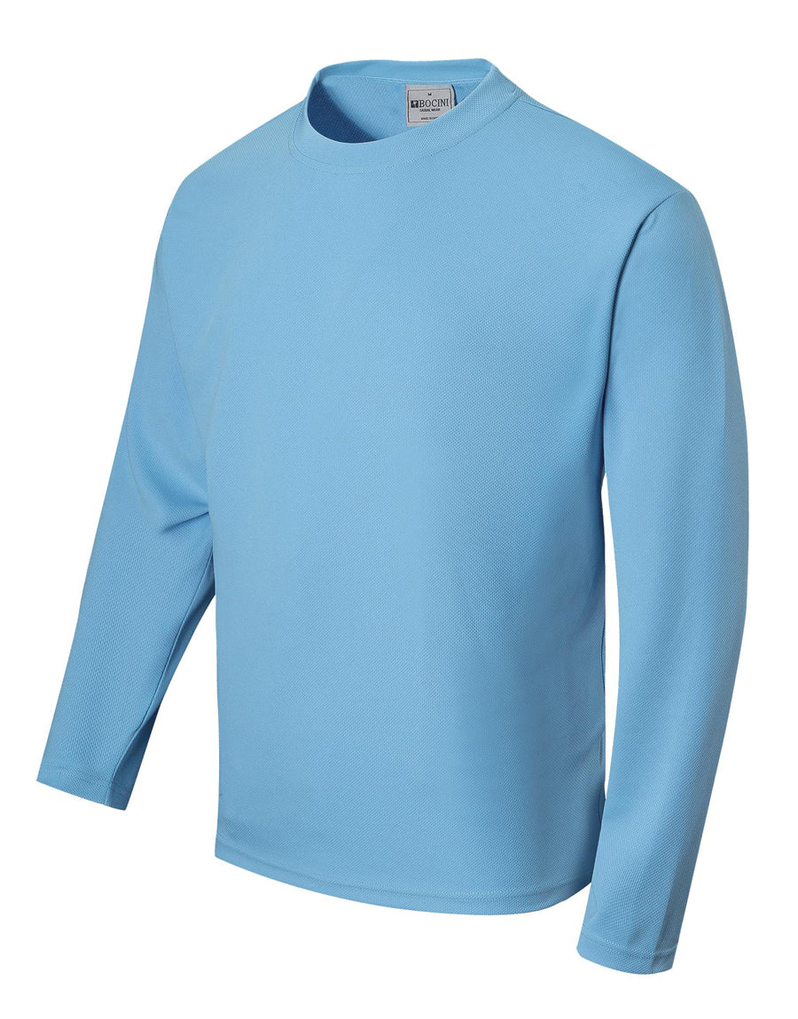 Unisex Adults Sun Smart L/S Tee Shirt in Sky Blue