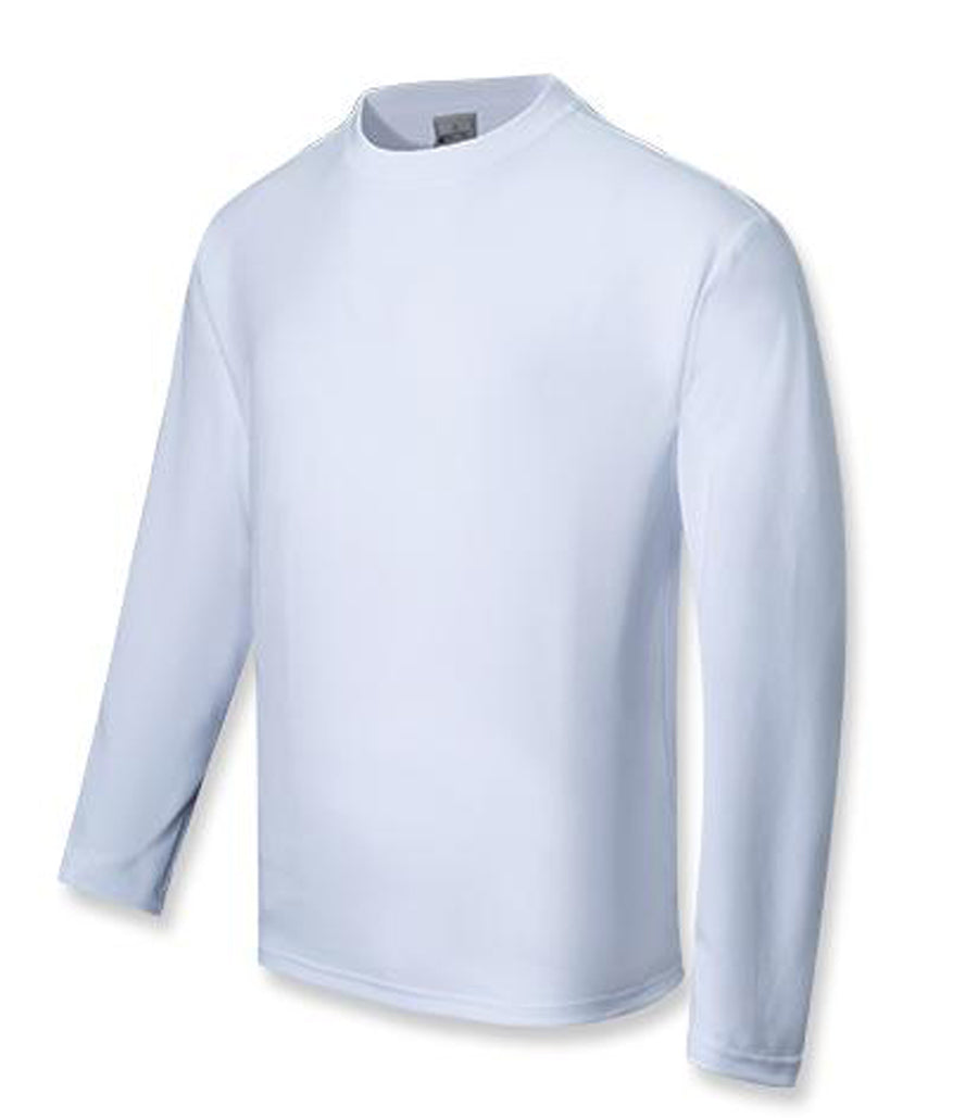 Unisex Adults Sun Smart L/S Tee Shirt in White
