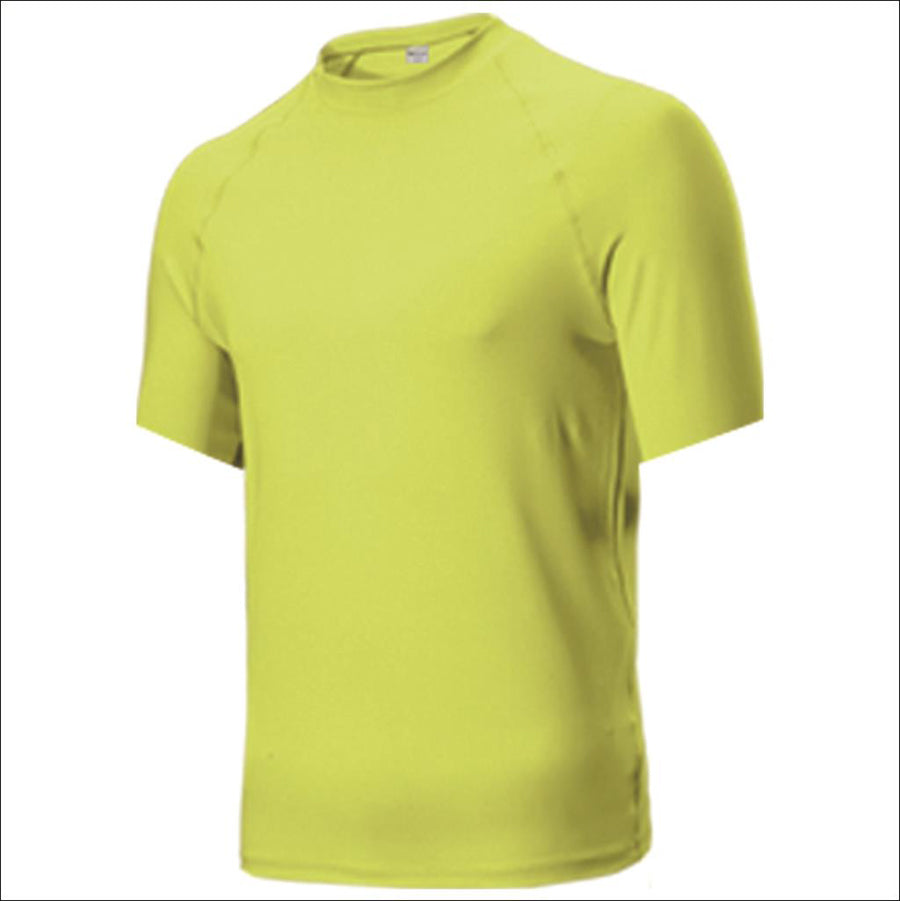 Short Sleeve Rashie in Fluoro Yellow