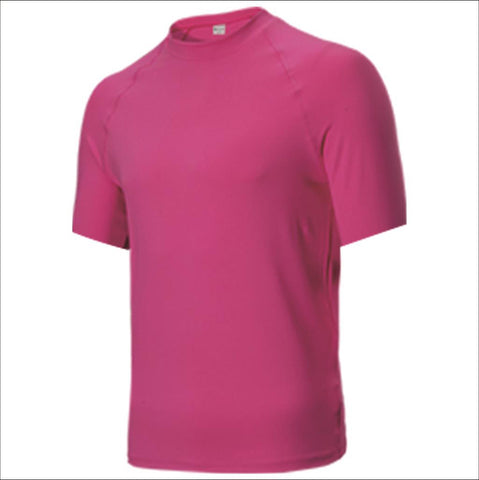Short Sleeve Rashie in Fluoro Pink