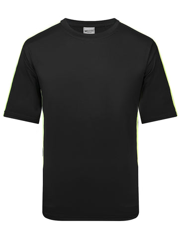 NEW PRODUCT CoreMotion Tee in Black/Fluoro Yellow