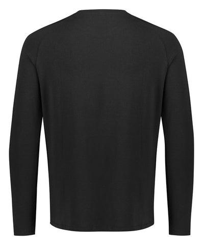 Performance Mens Long Sleeve Tee Black back view