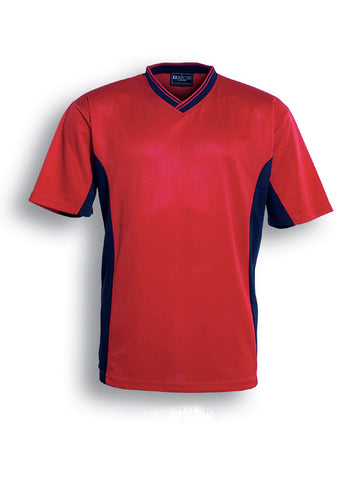 Unisex Adults Soccer Panel Jersey in Red/Navy