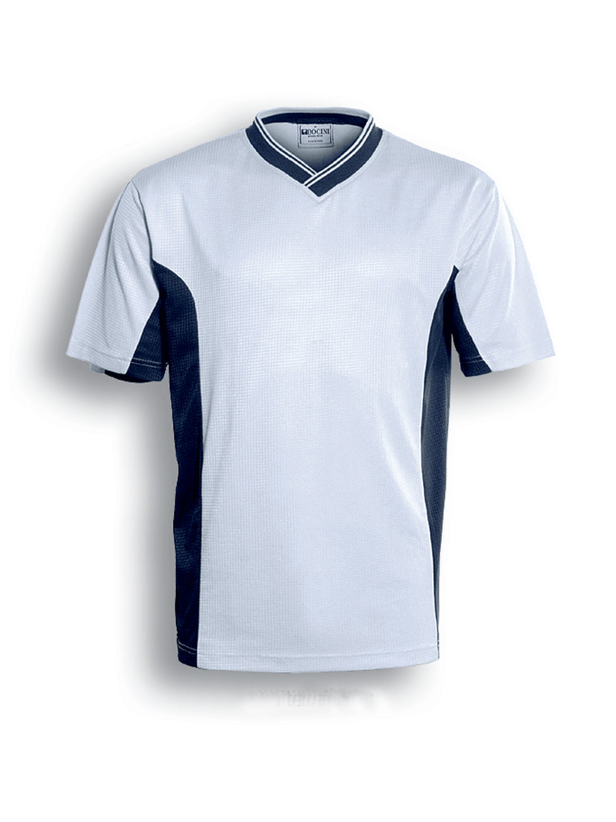 Unisex Adults Soccer Panel Jersey in White/Navy
