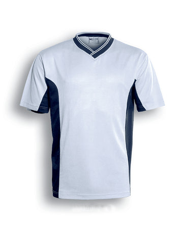 Kids Soccer Panel Jersey in White/Navy