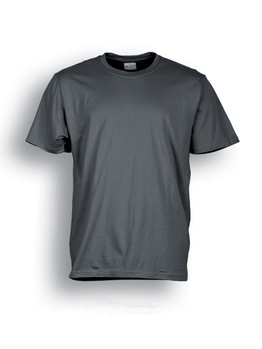 Unisex Adults Plain Cotton Tee Shirt in Charcoal